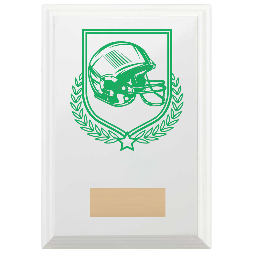 American Football Reward Plaque In Arctic White