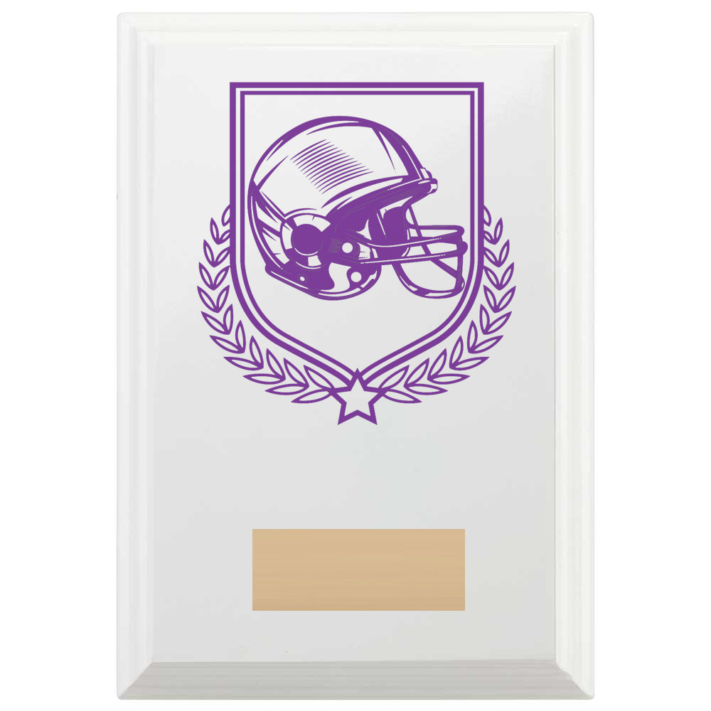 American Football Reward Plaque In Arctic White