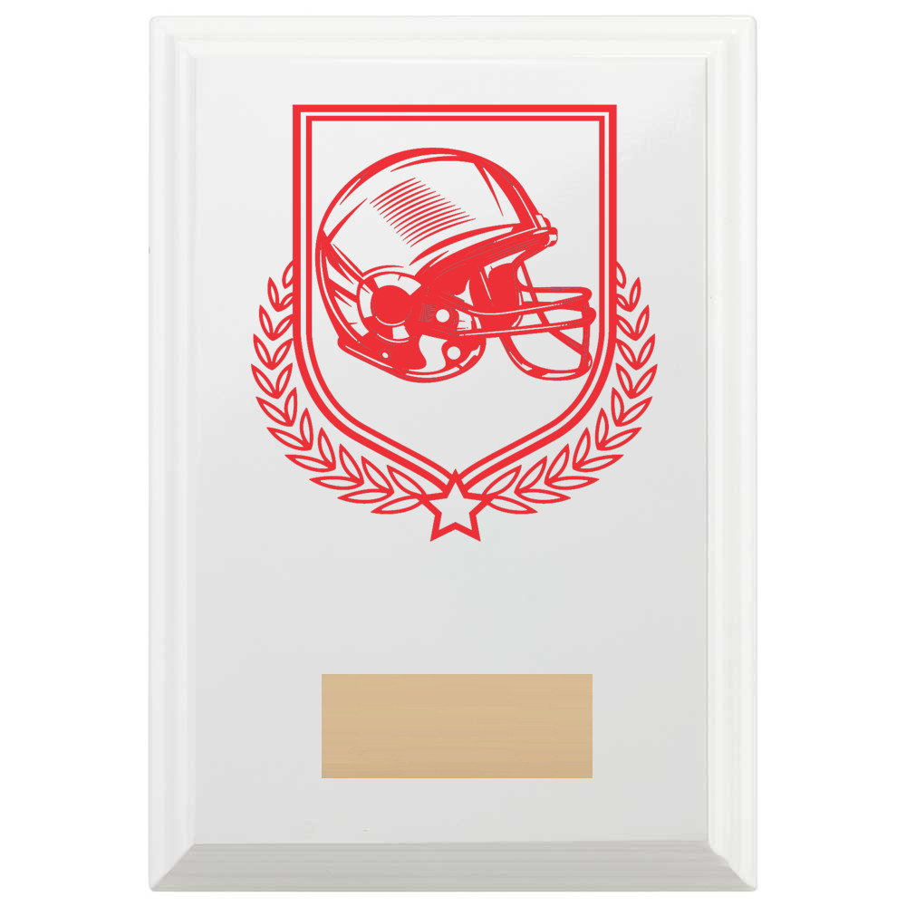 American Football Reward Plaque In Arctic White