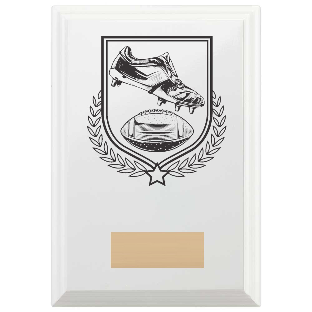 American Football Reward Plaque In Arctic White