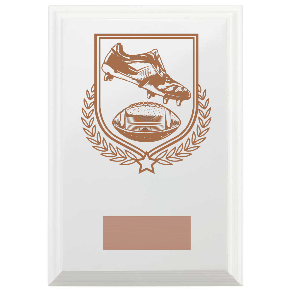American Football Reward Plaque In Arctic White