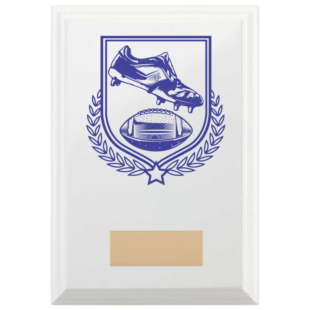 American Football Reward Plaque In Arctic White