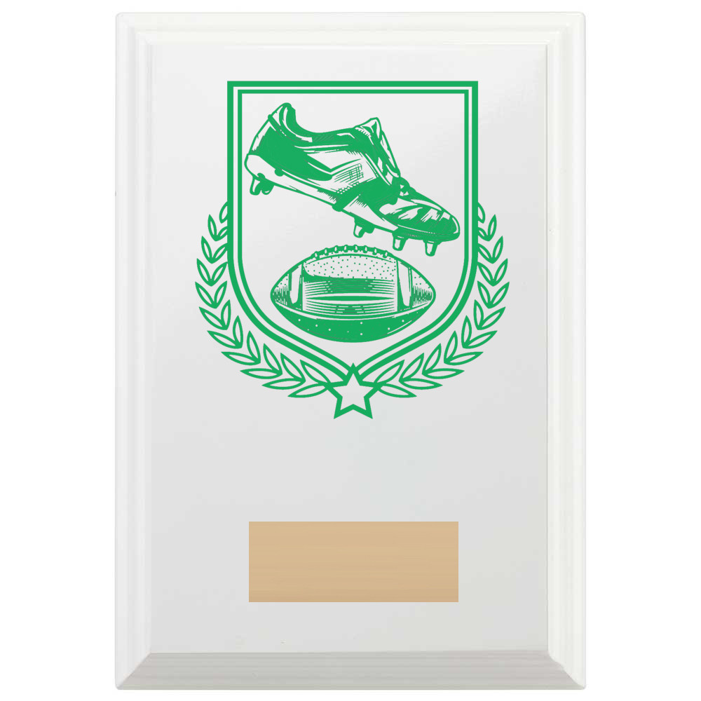 American Football Reward Plaque In Arctic White