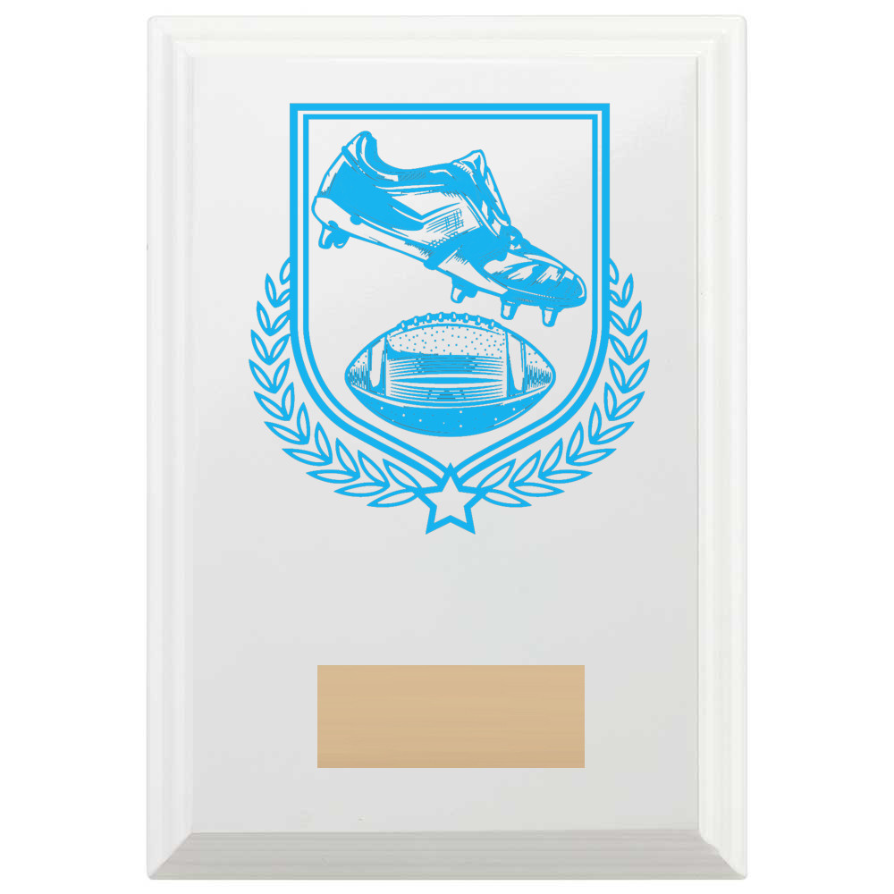 American Football Reward Plaque In Arctic White