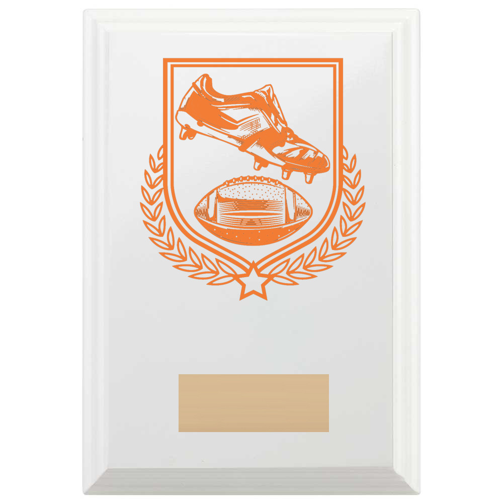 American Football Reward Plaque In Arctic White