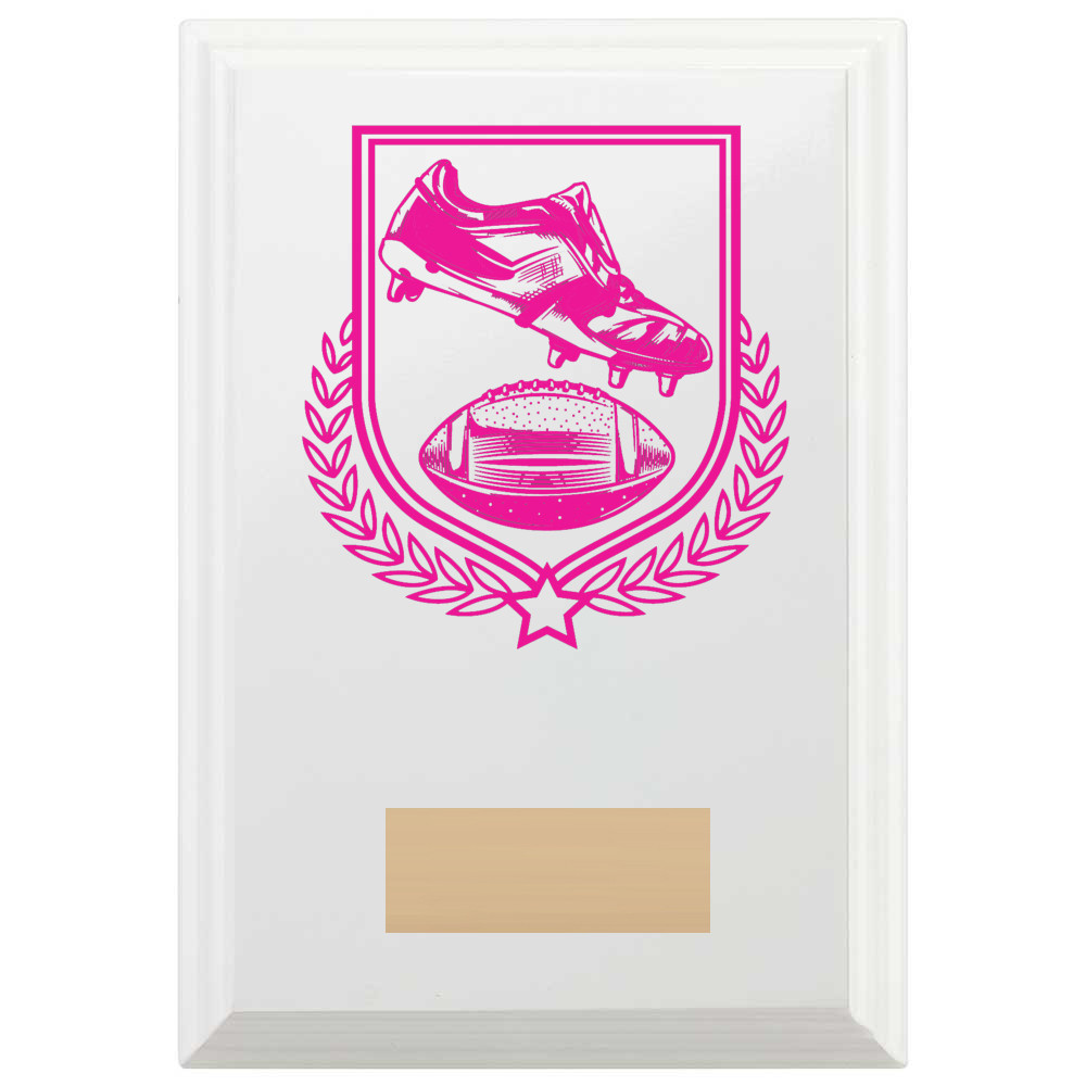 American Football Reward Plaque In Arctic White
