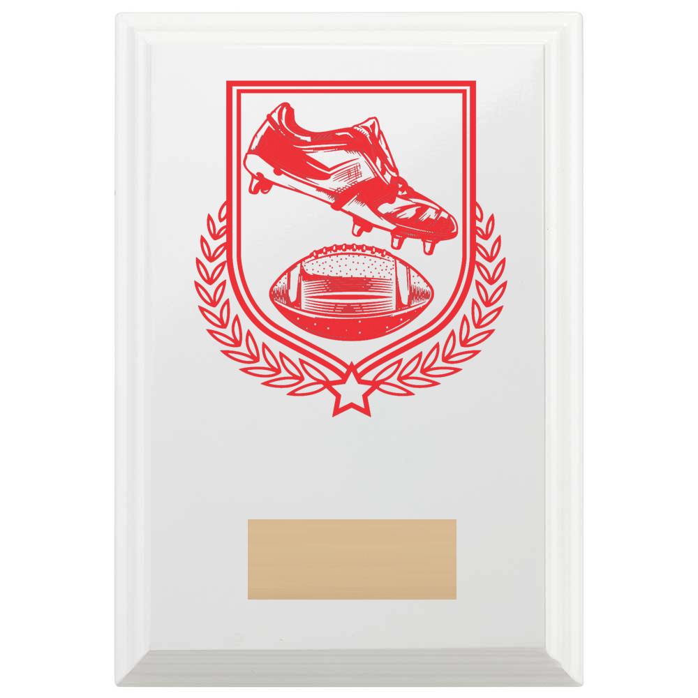 American Football Reward Plaque In Arctic White