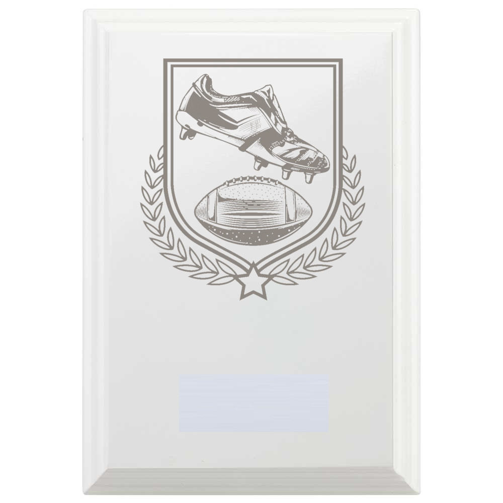 American Football Reward Plaque In Arctic White