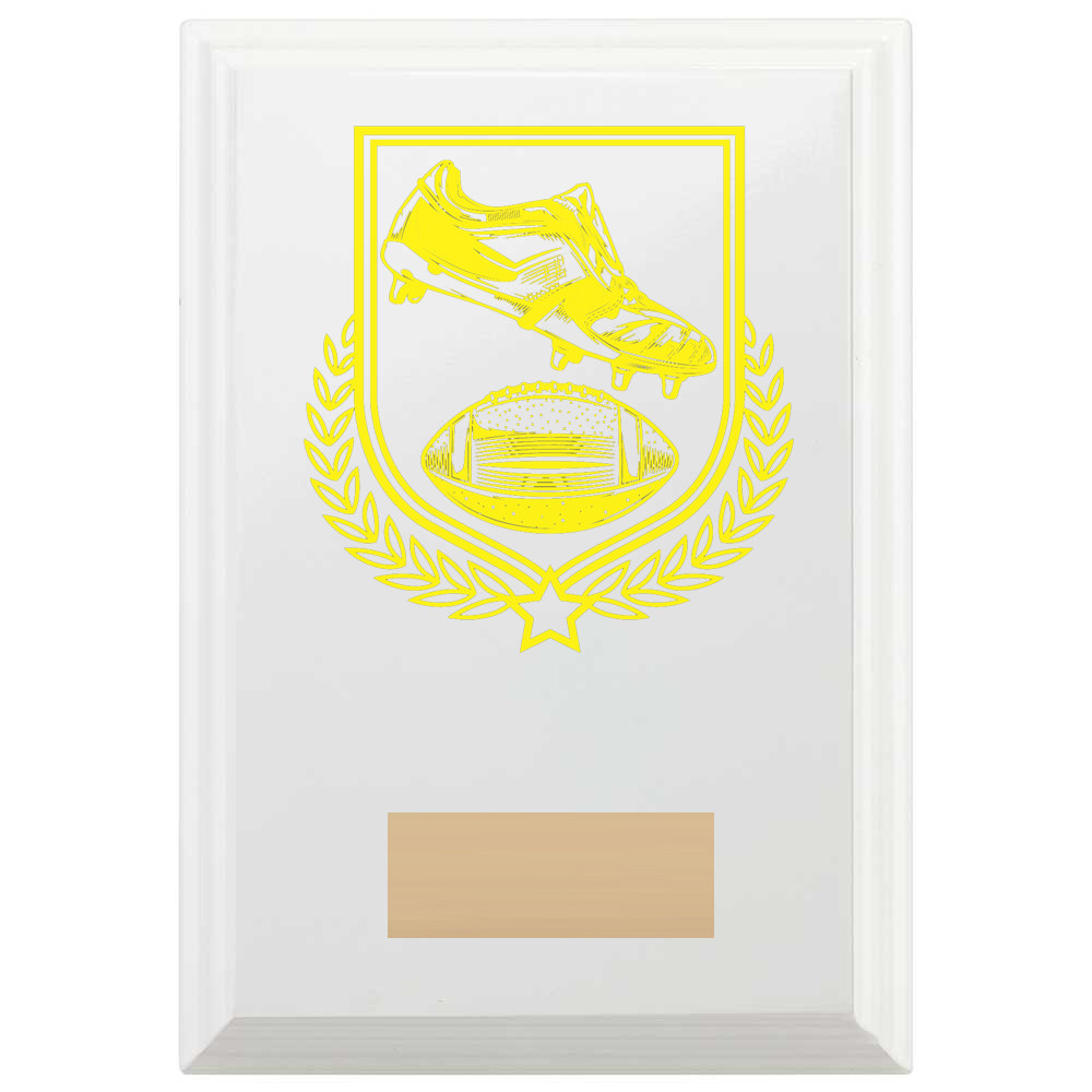 American Football Reward Plaque In Arctic White