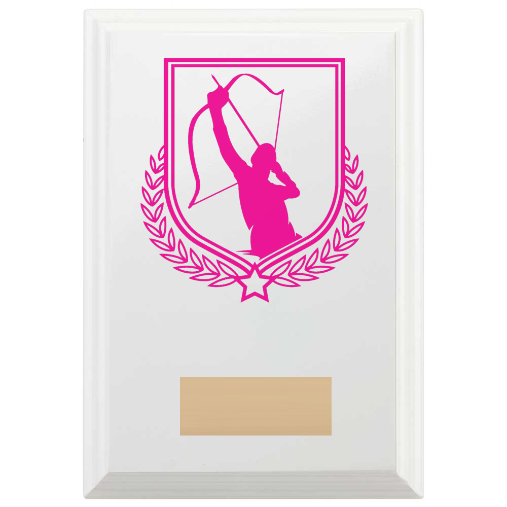 Archery Reward Plaque In Arctic White