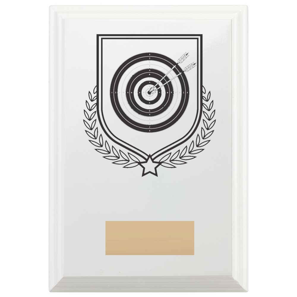 Archery Reward Plaque In Arctic White