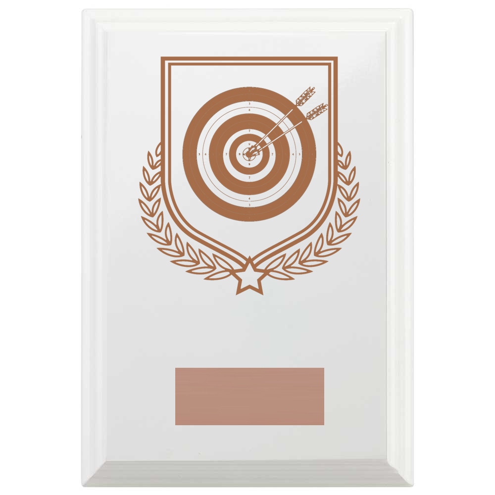 Archery Reward Plaque In Arctic White
