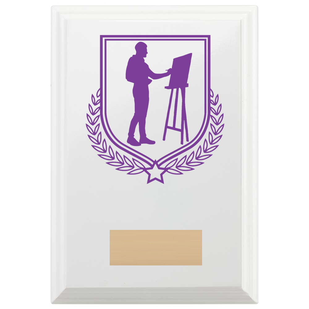 Art Reward Plaque In Arctic White