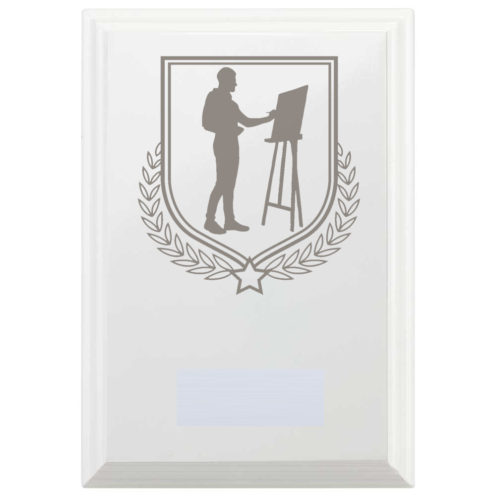Art Reward Plaque In Arctic White