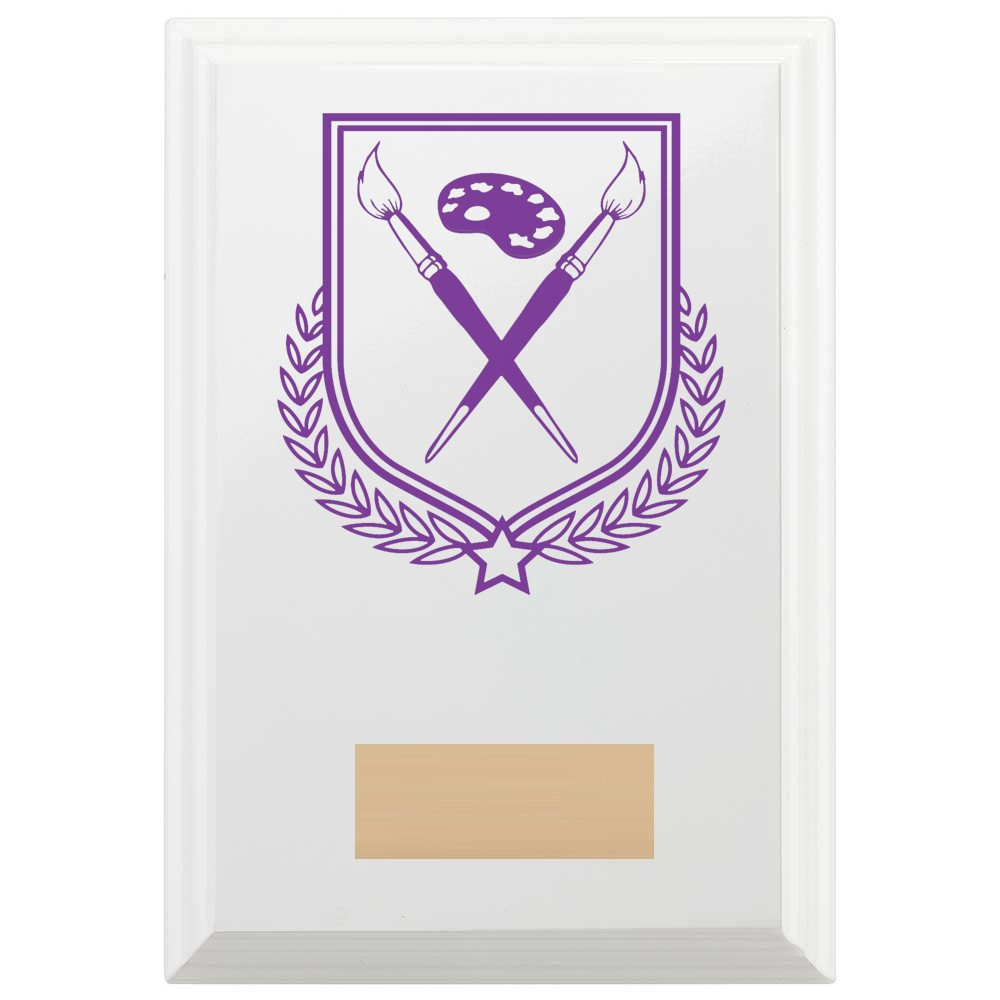 Art Reward Plaque In Arctic White