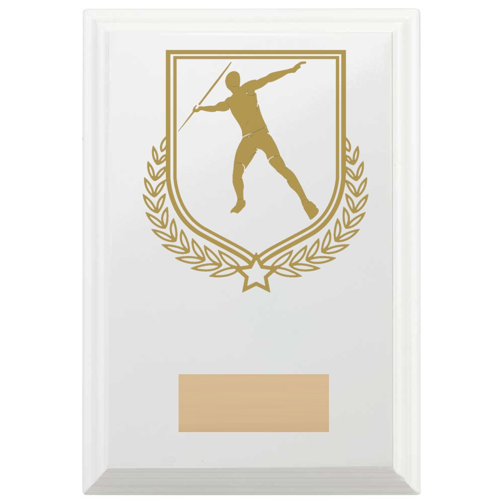 Javelin Reward Plaque In Arctic White