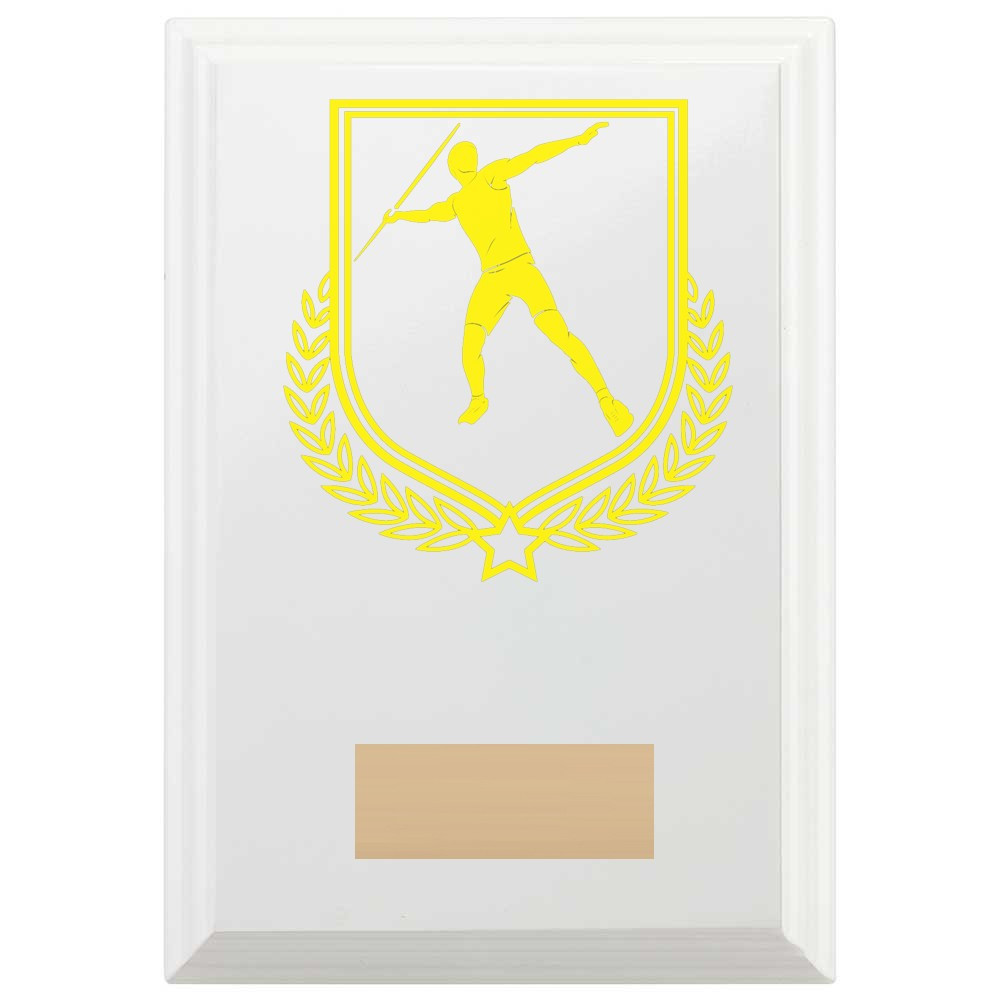 Javelin Reward Plaque In Arctic White