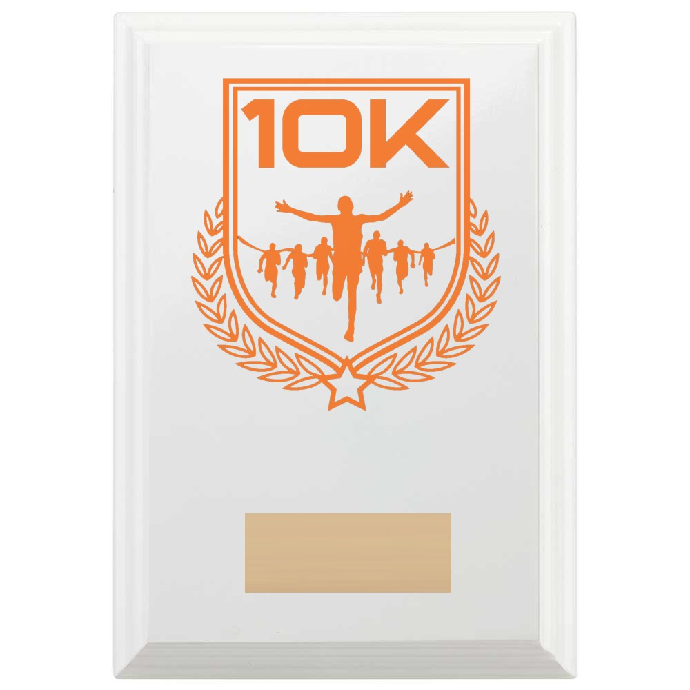 10K Run Reward Plaque In Arctic White