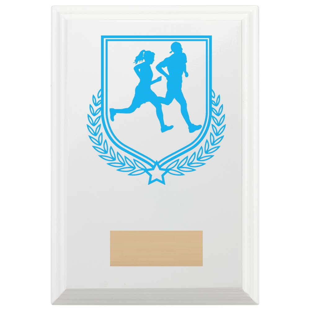 Running Reward Plaque In Arctic White
