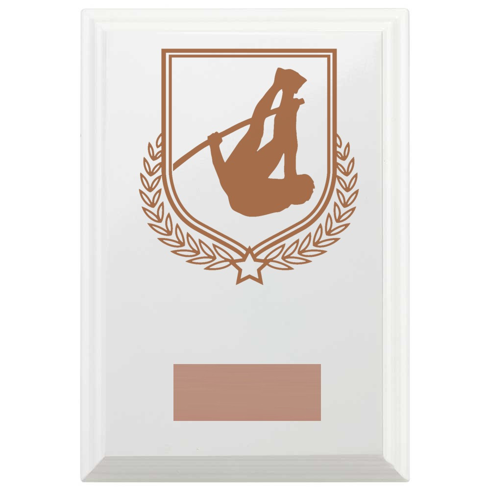 Pole Vault Reward Plaque In Arctic White