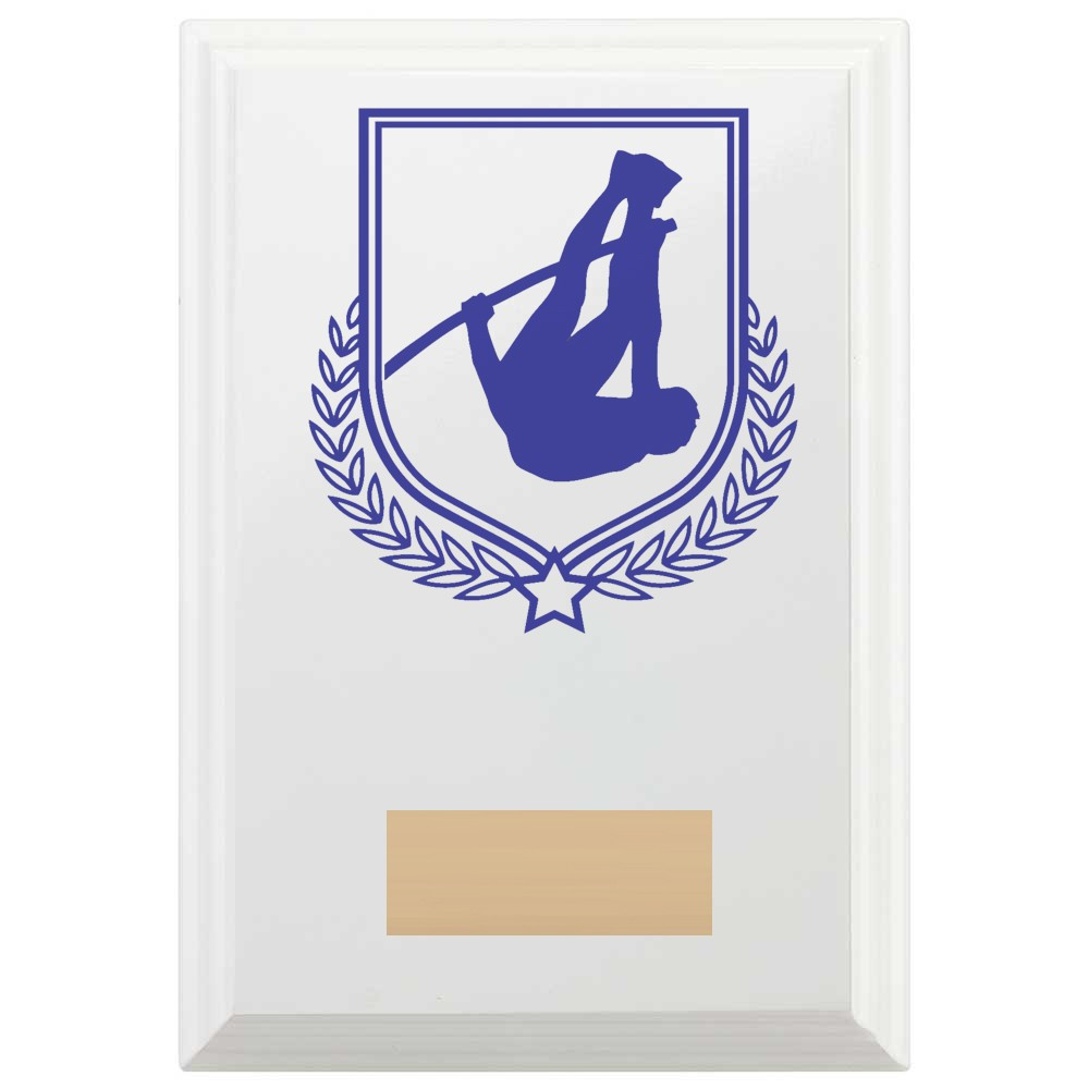 Pole Vault Reward Plaque In Arctic White