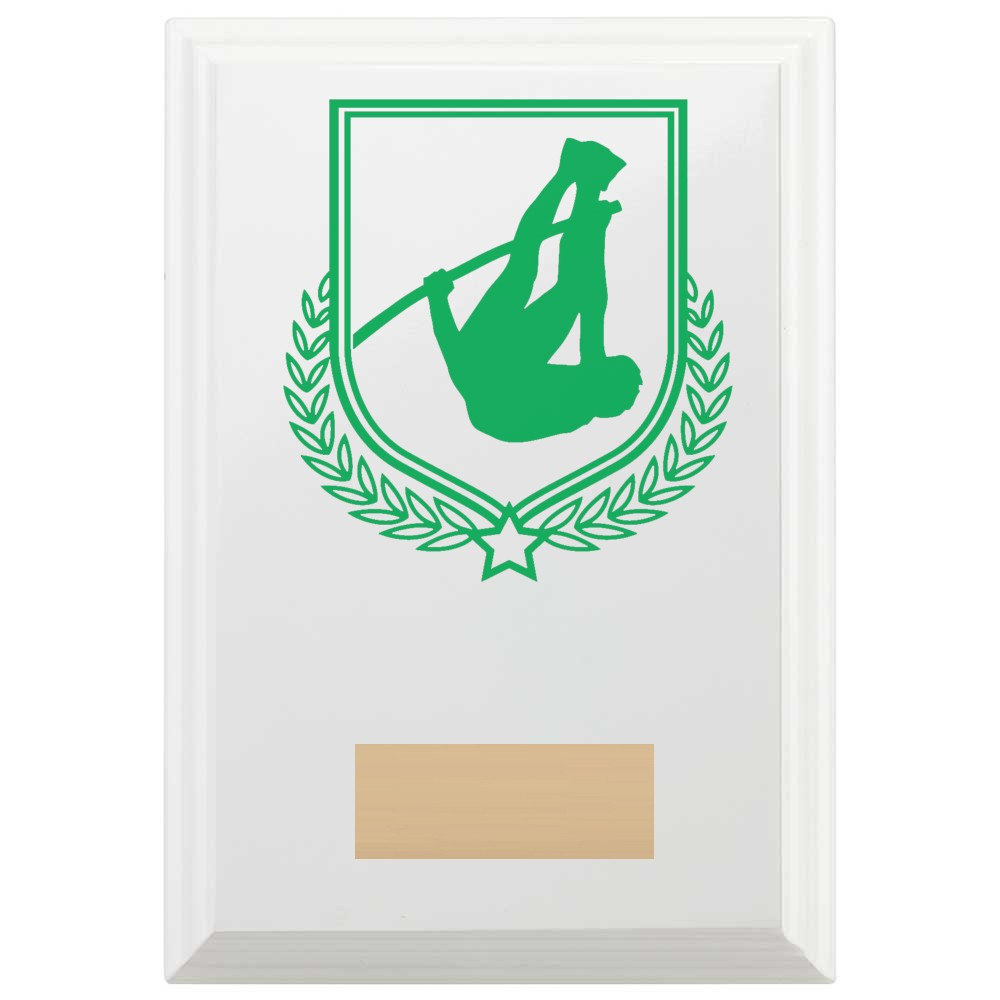 Pole Vault Reward Plaque In Arctic White