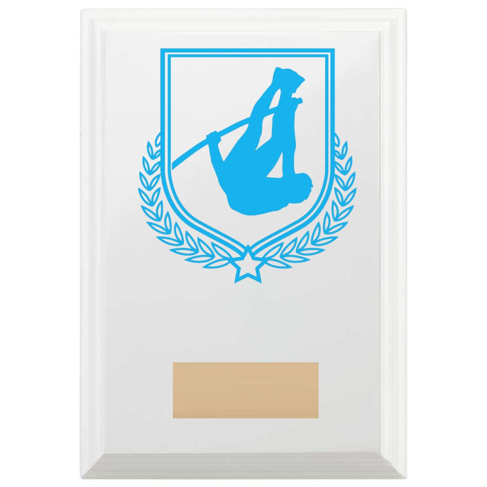 Pole Vault Reward Plaque In Arctic White
