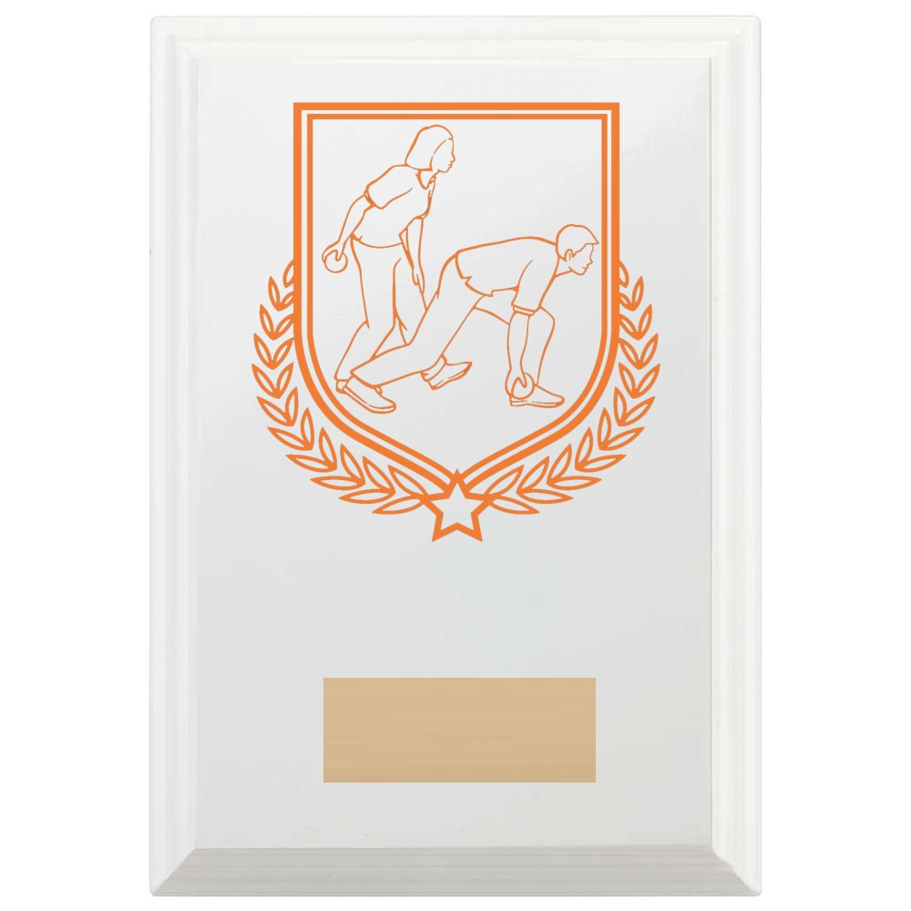 Bowls Reward Plaque In Arctic White