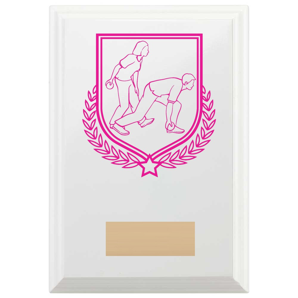 Bowls Reward Plaque In Arctic White
