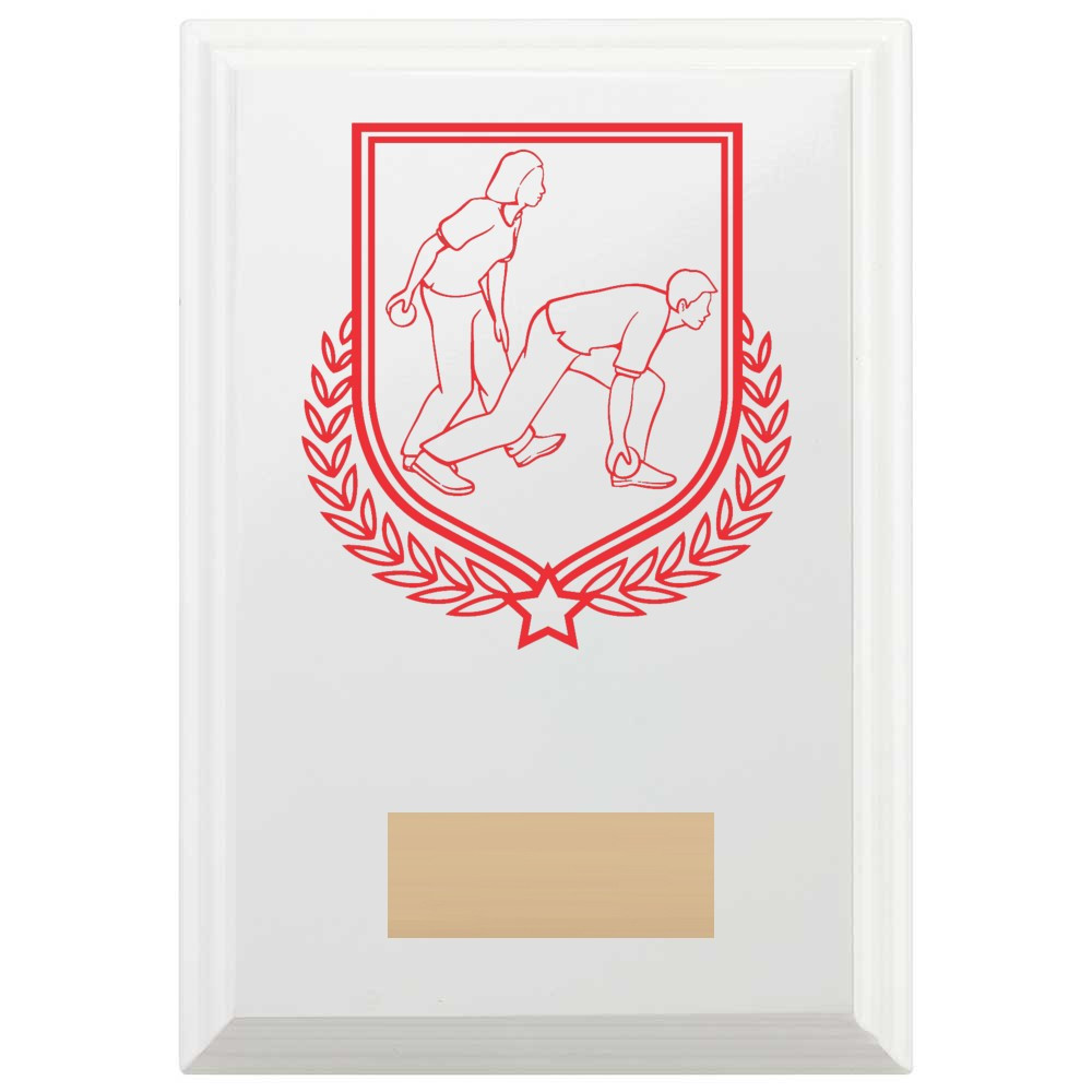 Bowls Reward Plaque In Arctic White