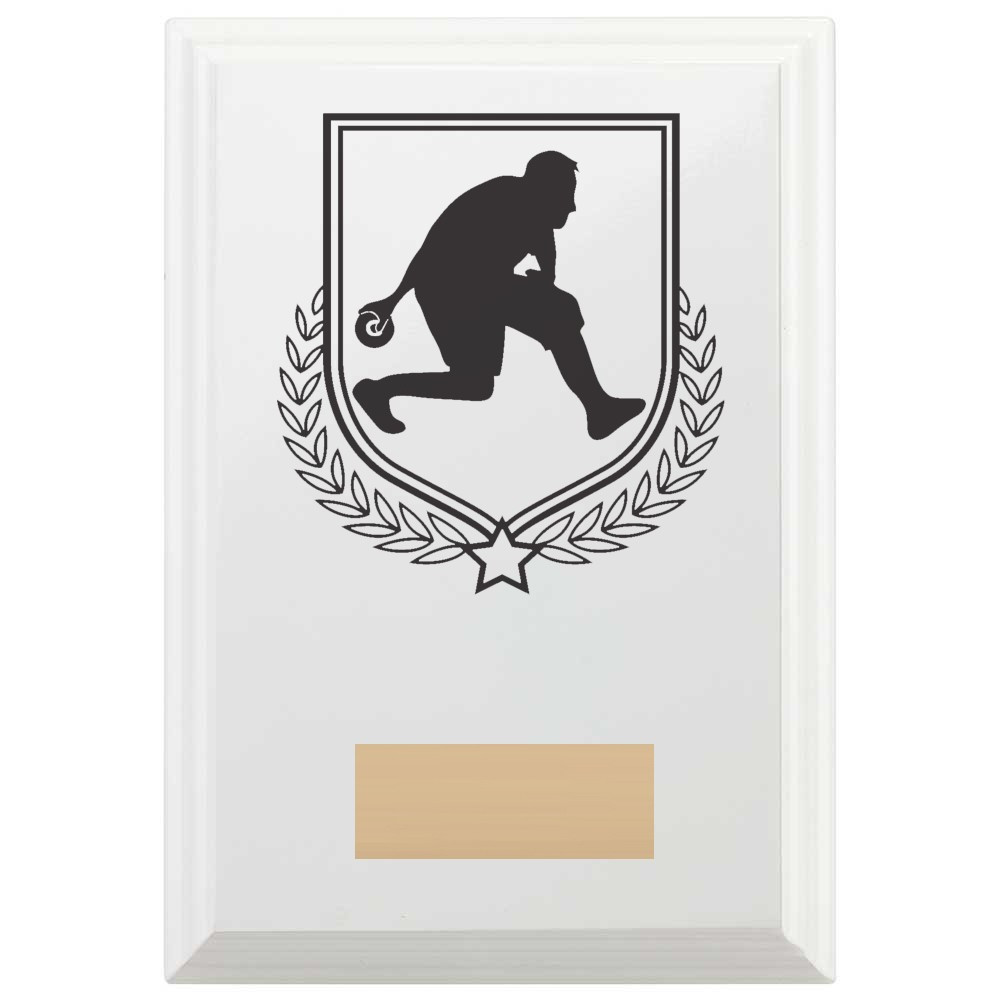 Bowls Reward Plaque In Arctic White