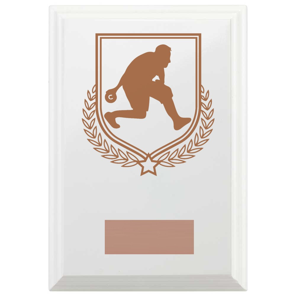 Bowls Reward Plaque In Arctic White
