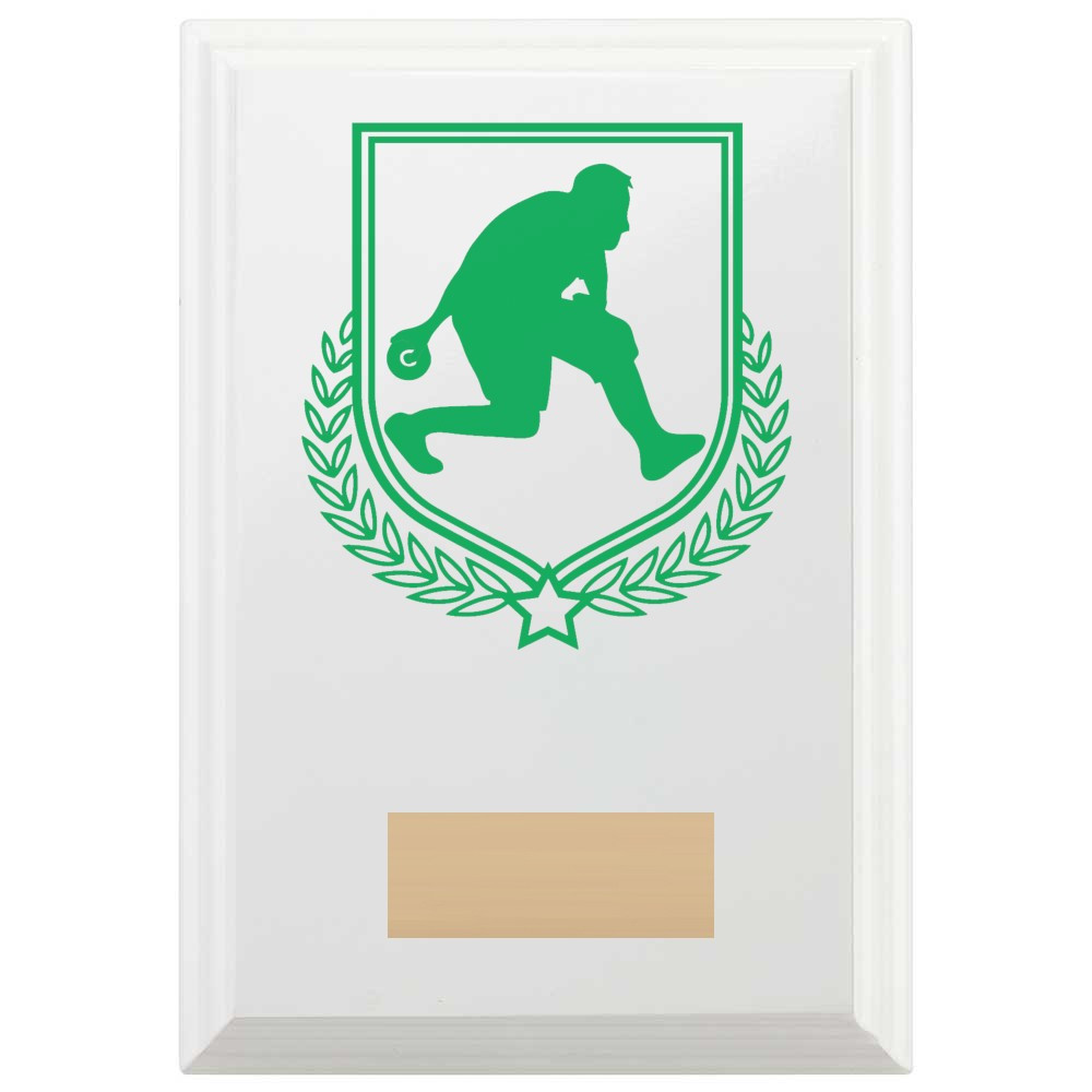 Bowls Reward Plaque In Arctic White