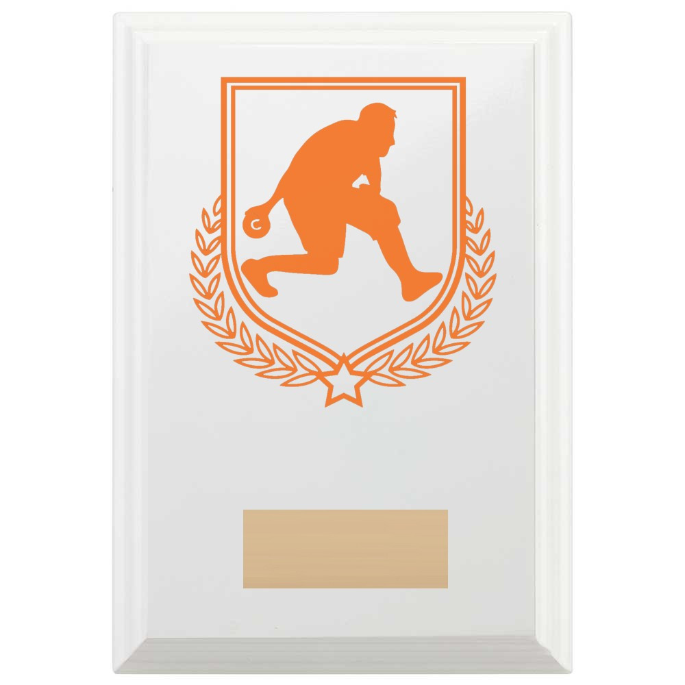 Bowls Reward Plaque In Arctic White