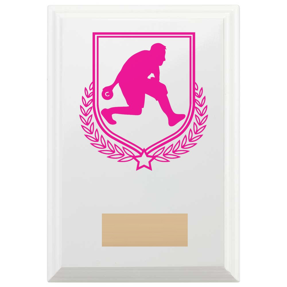 Bowls Reward Plaque In Arctic White