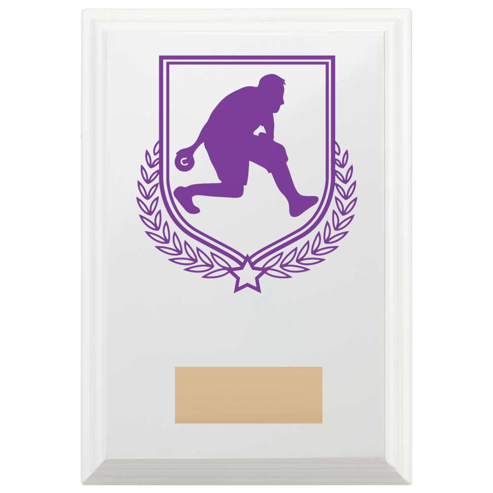 Bowls Reward Plaque In Arctic White