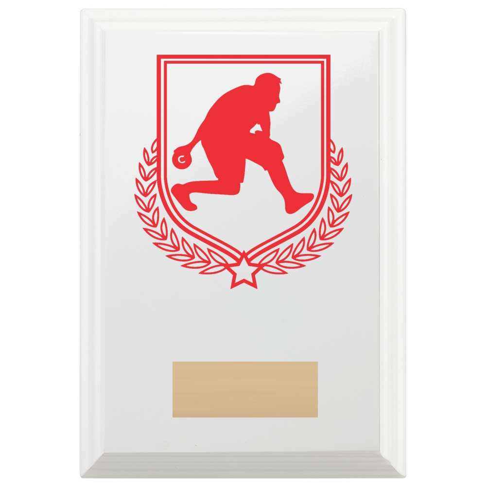 Bowls Reward Plaque In Arctic White