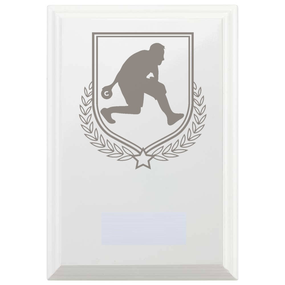 Bowls Reward Plaque In Arctic White