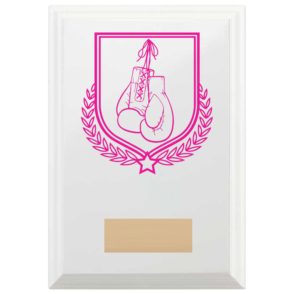 Boxing Reward Plaque In Arctic White