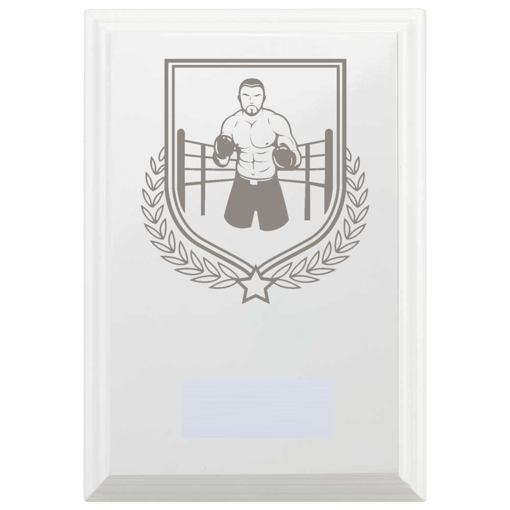 Boxing Reward Plaque In Arctic White