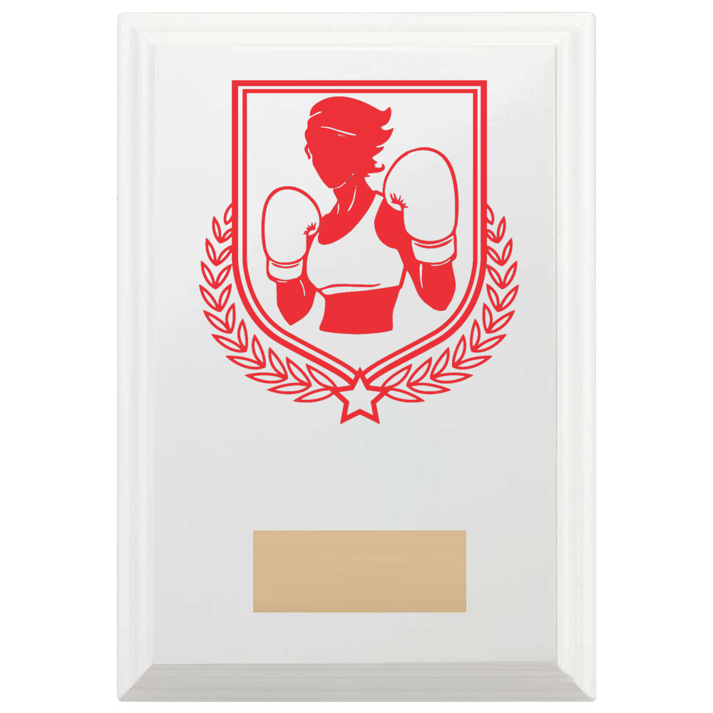 Boxing Reward Plaque In Arctic White