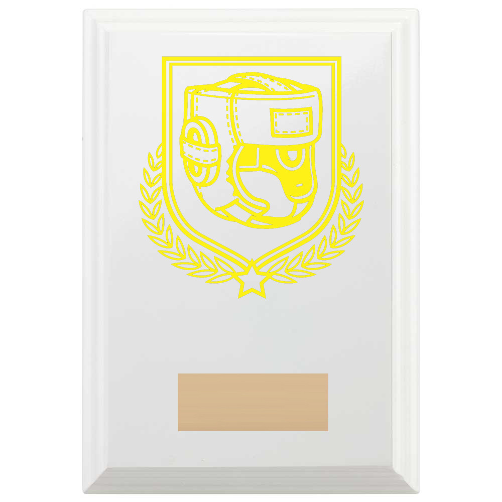 Boxing Reward Plaque In Arctic White