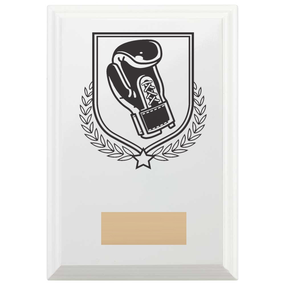 Boxing Reward Plaque In Arctic White
