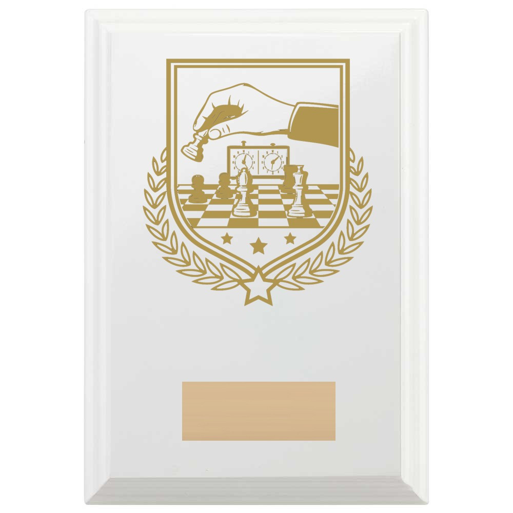Chess Reward Plaque In Arctic White