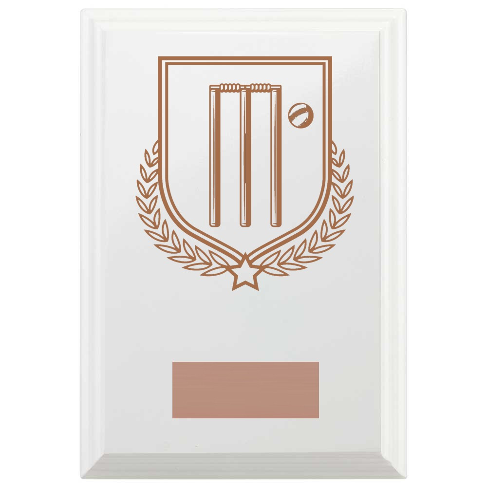 Cricket Reward Plaque In Arctic White