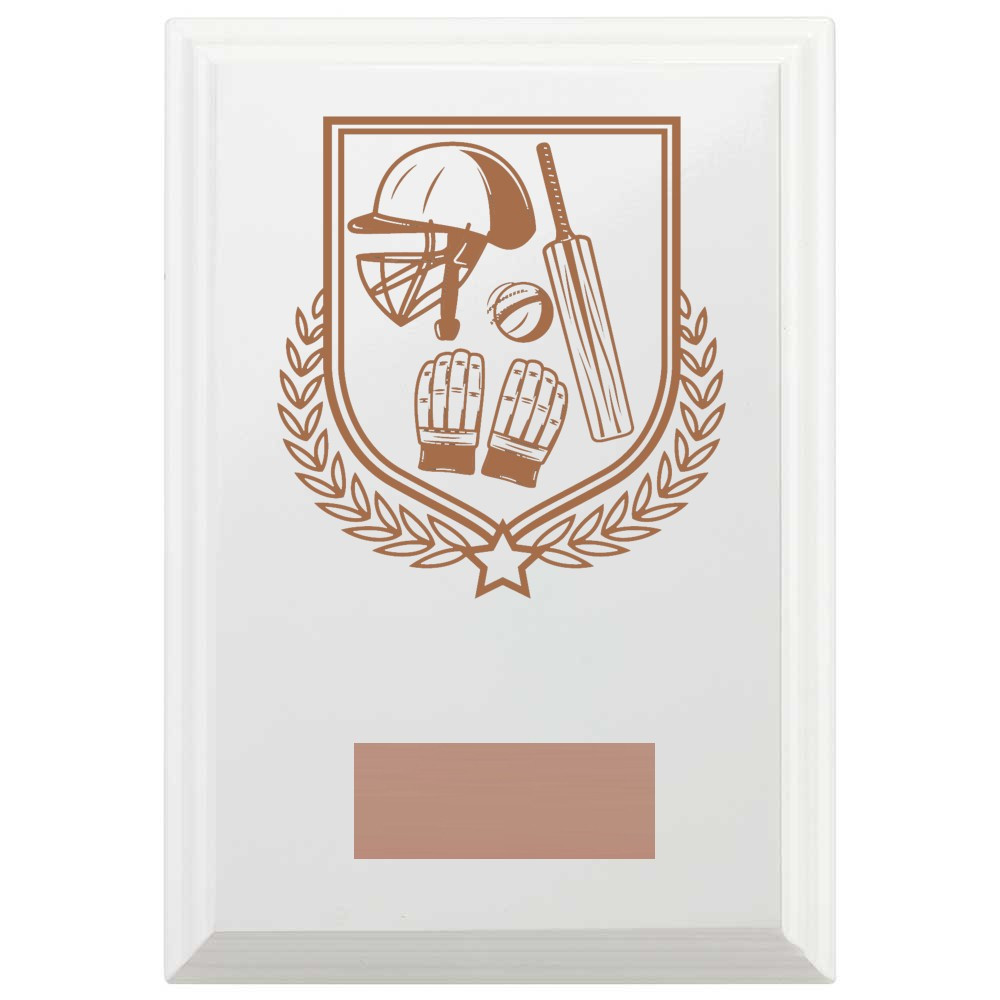 Cricket Reward Plaque In Arctic White