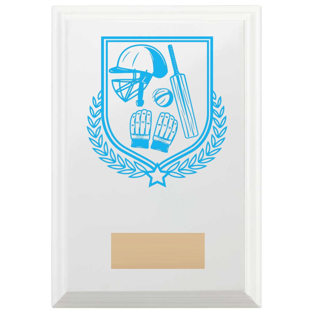 Cricket Reward Plaque In Arctic White