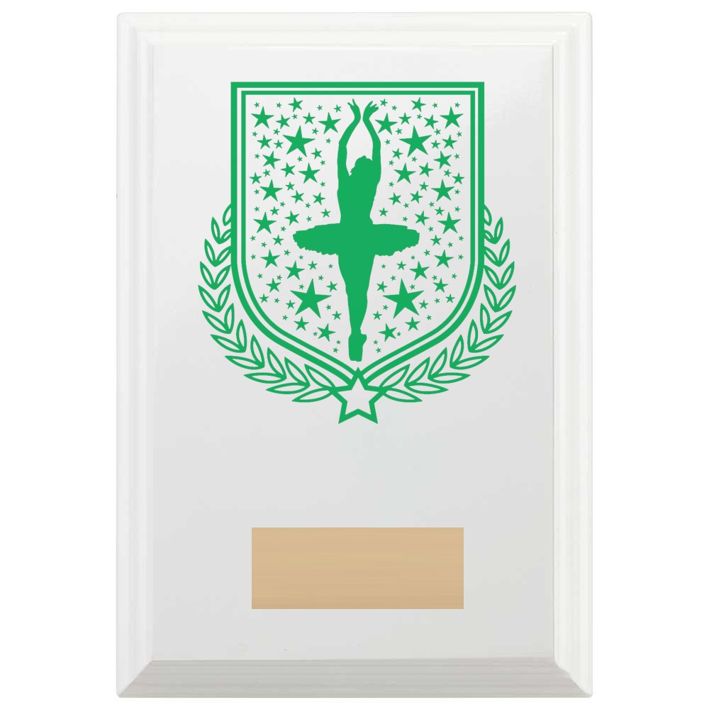 Ballet Reward Plaque In Arctic White