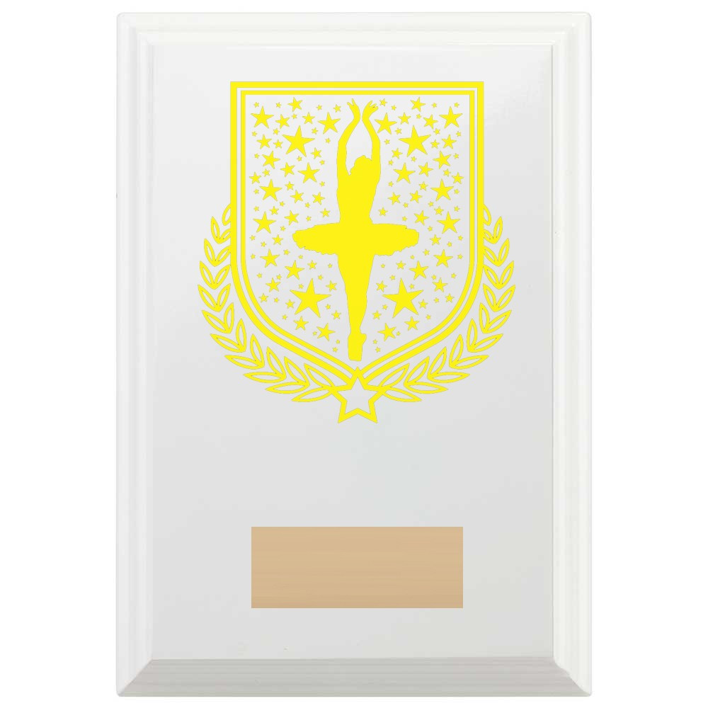 Ballet Reward Plaque In Arctic White