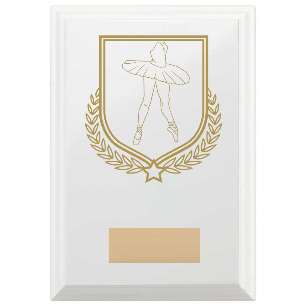 Ballet Reward Plaque In Arctic White